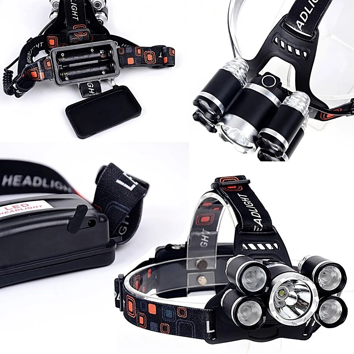 Lanterna de Cabeça Recarregável - Imagem 5